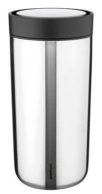 Stelton To Go Click Mug - With lid - 34 cl. Steel