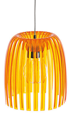 Koziol Josephine Medium Pendant - / Ø 30,5 x H 33,7 cm. Transparent orange