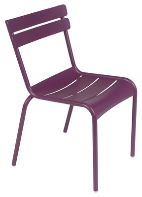 Fermob Luxembourg Stackable chair. Aubergine