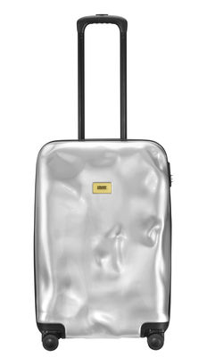 Crash Baggage Bright Medium Suitcase - / On wheels. Silver