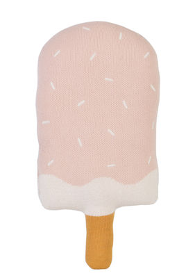 Woouf! Mini Ice Cream Cushion - 17 cm. White,Pink,Brown