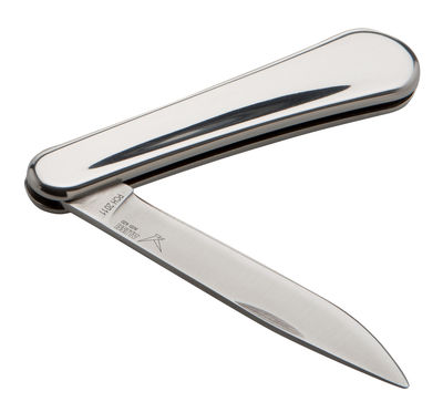 Alessi Il Canif Folding knife - With case. Glossy metal