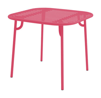 Oxyo Week-End Table - 85x85 cm. Strawberry