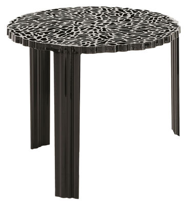 Kartell T-Table Alto Coffee table - H 44 cm. Opaque black