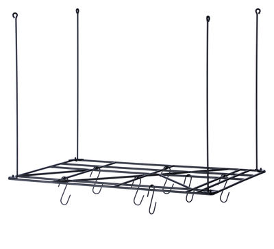 Ferm Living Square Rack Storage - To suspend or to fix on the wall. Black