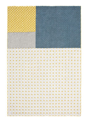 Gan Silaï Rug - 170 x 240 cm. Blue,Yellow,Grey