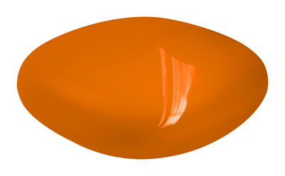 Slide Chubby Low Coffee table - Lacquered version. Lacquered orange