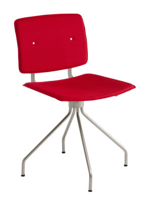 Ondarreta Don Swivel chair - Fabric. Red