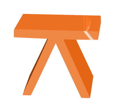 Slide Toy Supplement table - Lacquered version. Lacquered orange