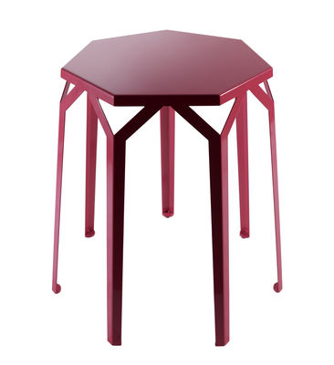Internoitaliano Ripe Coffee table - H 60 cm x L 56,5 cm. Red