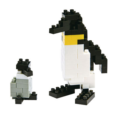 Mark's Nanoblock Mini - Pingouin Construction game - Emperor Penguin. White,Yellow,Black