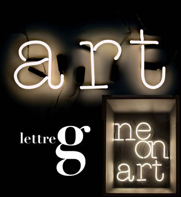 Seletti Neon Art Wall light - Letter G. White