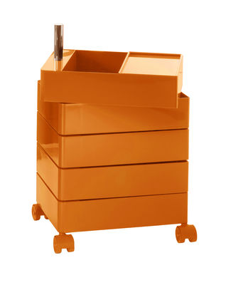 Magis 360° Mobile container - 5 drawers. Glossy orange