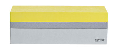 Nomess Tray Box Box - Small. Yellow,Grey