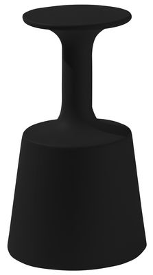 Slide Drink Bar stool - H 75 cm - Plastic. Black