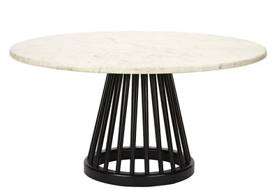 Tom Dixon Fan Coffee table - Ø 90 cm. White,Black
