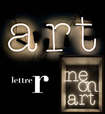 Seletti Neon Art Wall light - Letter R. White