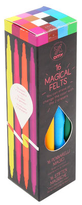 OMY Design & Play Felts - Magical - Set of 16. Multicoulered