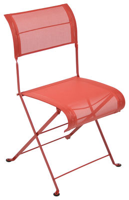 Fermob Dune Foldable chair - Fabric. Poppy red
