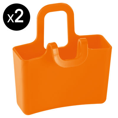 Koziol Lilli Tea bag holder - Set of 2. Opaque orange