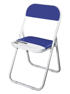 Seletti Pantone Foldable chair - Plastic & metal structure. Bleu 286