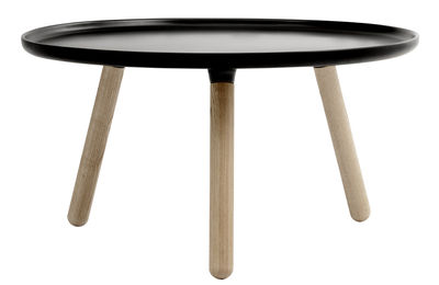 Normann Copenhagen Tablo Large Coffee table - Ø 78 cm. Black