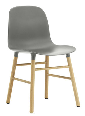 Normann Copenhagen Form Chair - Oak leg. Grey,Oak