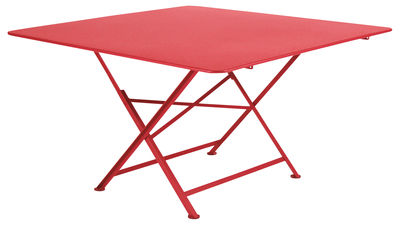 Fermob Cargo Foldable table - 128 x 128 cm. Poppy red