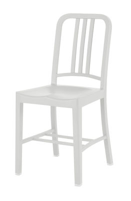 Emeco 111 Navy chair Chair - Recycled plastic. White