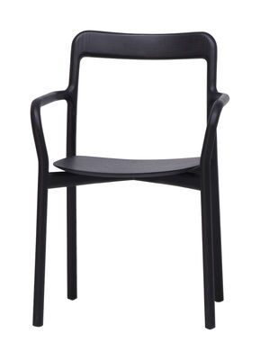 Mattiazzi Branca Stackable armchair - Wood. Black
