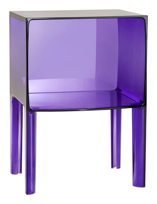 Kartell Small Ghost Buster Bedside table. Purple