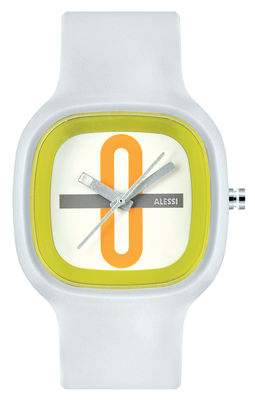 Alessi Watches Kaj Watch - Multicoloured version. White,Orange,Green