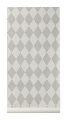 Ferm Living Harlequin Wallpaper - 1 panel. Grey,Light grey