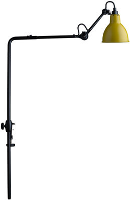 DCW éditions - Lampes Gras N°226 Lamp - For bookshelves - With vice base. Yellow,Black