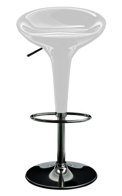 Magis Special Bombo Adjustable bar stool - Pivoting - H 61 to 84 cm. White