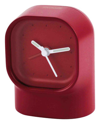 Lexon Mezzo Alarm clock. Red
