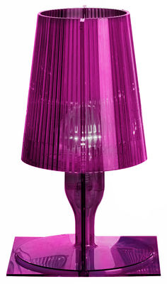 Kartell Take Table lamp. Fuchsia pink