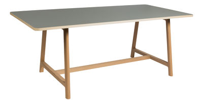 Wrong for Hay Frame WH Table by Hay Grey,Natural wood