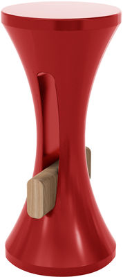 Branex Design Tam Bar Bar stool - H 75 cm - Plastic & wood. Basque red