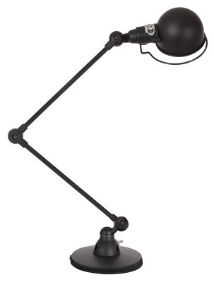 Jieldé Signal Table lamp - 2 arms - H max 60 cm. Glossy black