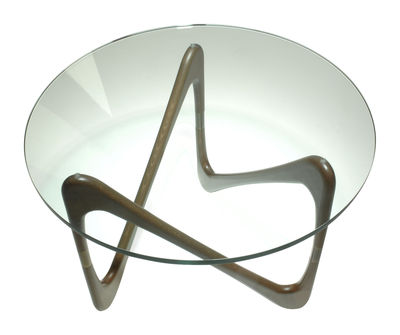 Objekto Moebius Coffee table - Coffee table. Transparent,Walnut stained oak