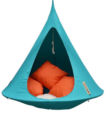 Cacoon Hanging tent - Single Hanging chair. Turquoise