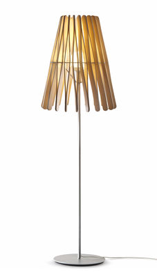 Fabbian Stick 02 Floor lamp. Light wood