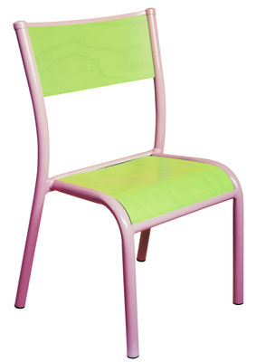Label Edition 510 Originale Children's chair - Reissue 1947. Aniseed green,English pink