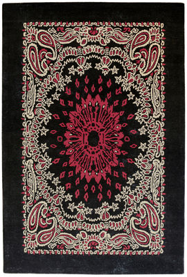 Toulemonde Bochart Bandana Rug - / 170 x 240 cm. Red,Black