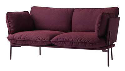 And Tradition Cloud LN2 Straight sofa - 2 seaters - L 168 cm. Burgundy