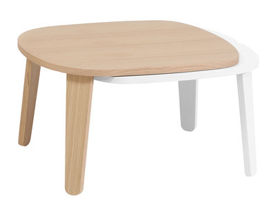 Hartô Colette Coffee table - Adjustable length. White,Natural wood