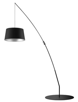 Frandsen Bait Floor lamp - Adjustable height. Black,Silver