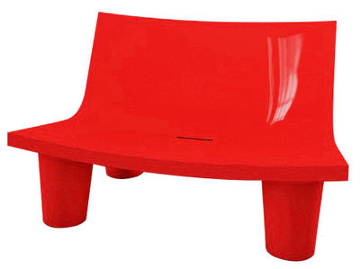 Slide Low Lita Love Sofa - Lacquered version. Lacquered red