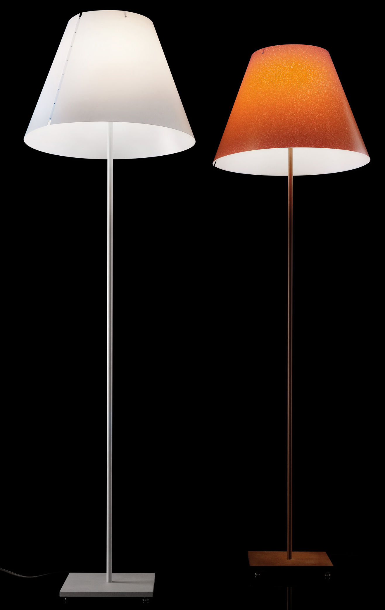 Grande Costanza Floor lamp Outdoor use Rust base / Rust shade by Luceplan